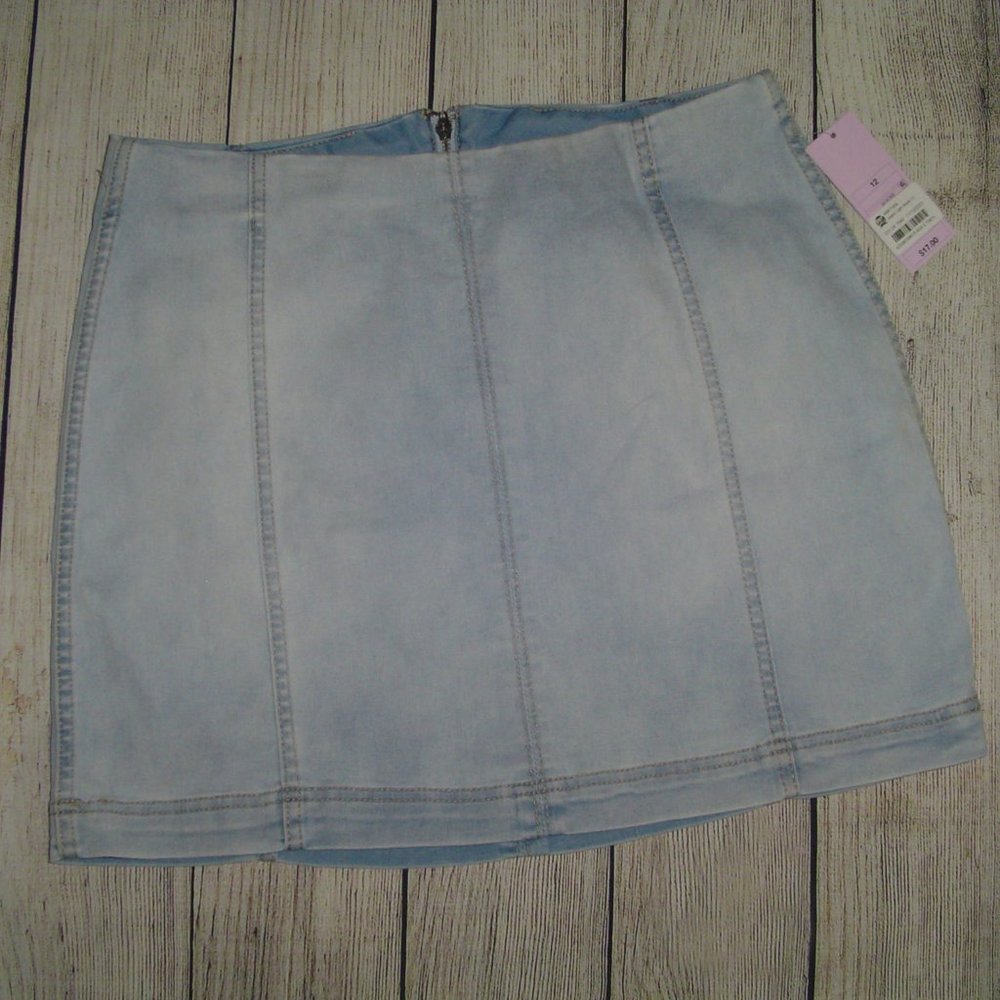 Wild Fable Seamed Denim Mini Skirt 12